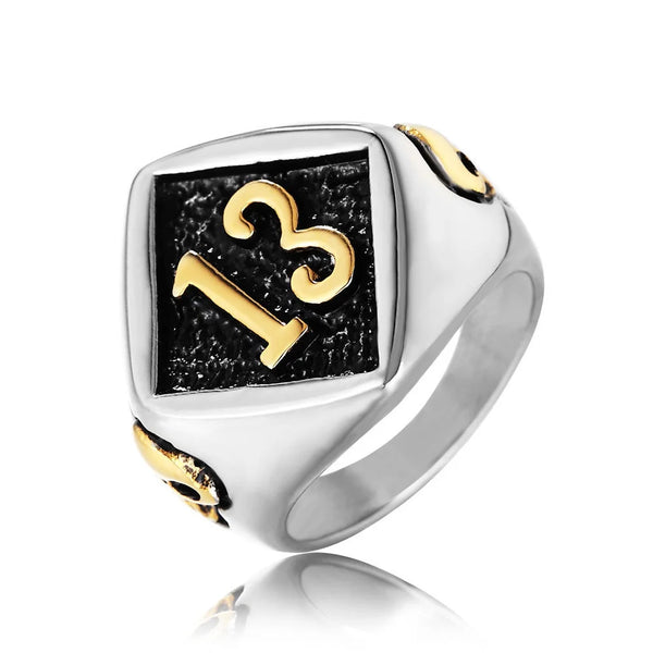 Grim 13 Skull Talisman Ring